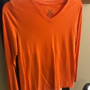 Orange V-neck